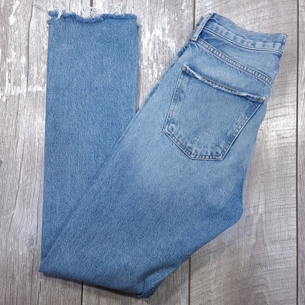 Agolde Women's Straight Leg Jeans in Light Blue